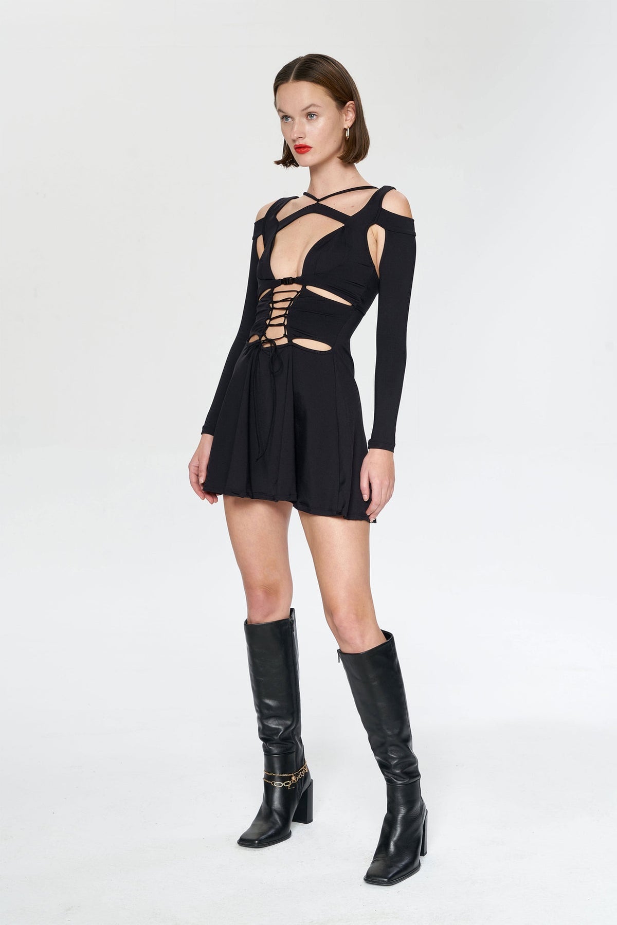 IAMNOTBASIC Blanca Kleid Dress Schwarz Damenmode Größe S - 8682521047096