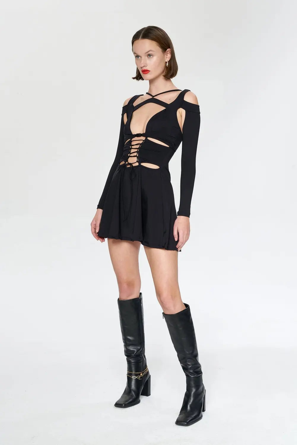Iamnotbasic Blanca Kleid Dress Schwarz Größe M B-Ware