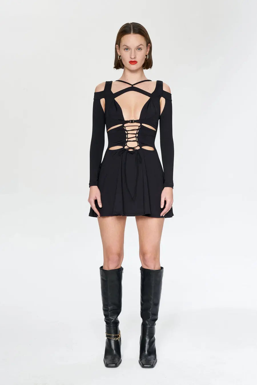 Iamnotbasic Blanca Kleid Dress Schwarz Größe M B-Ware