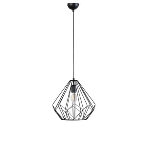 B-Ware Hängeleuchte Diamond Pendelleuchte Schwarz Eisen E27 Led Metall Lampe Esszimmer