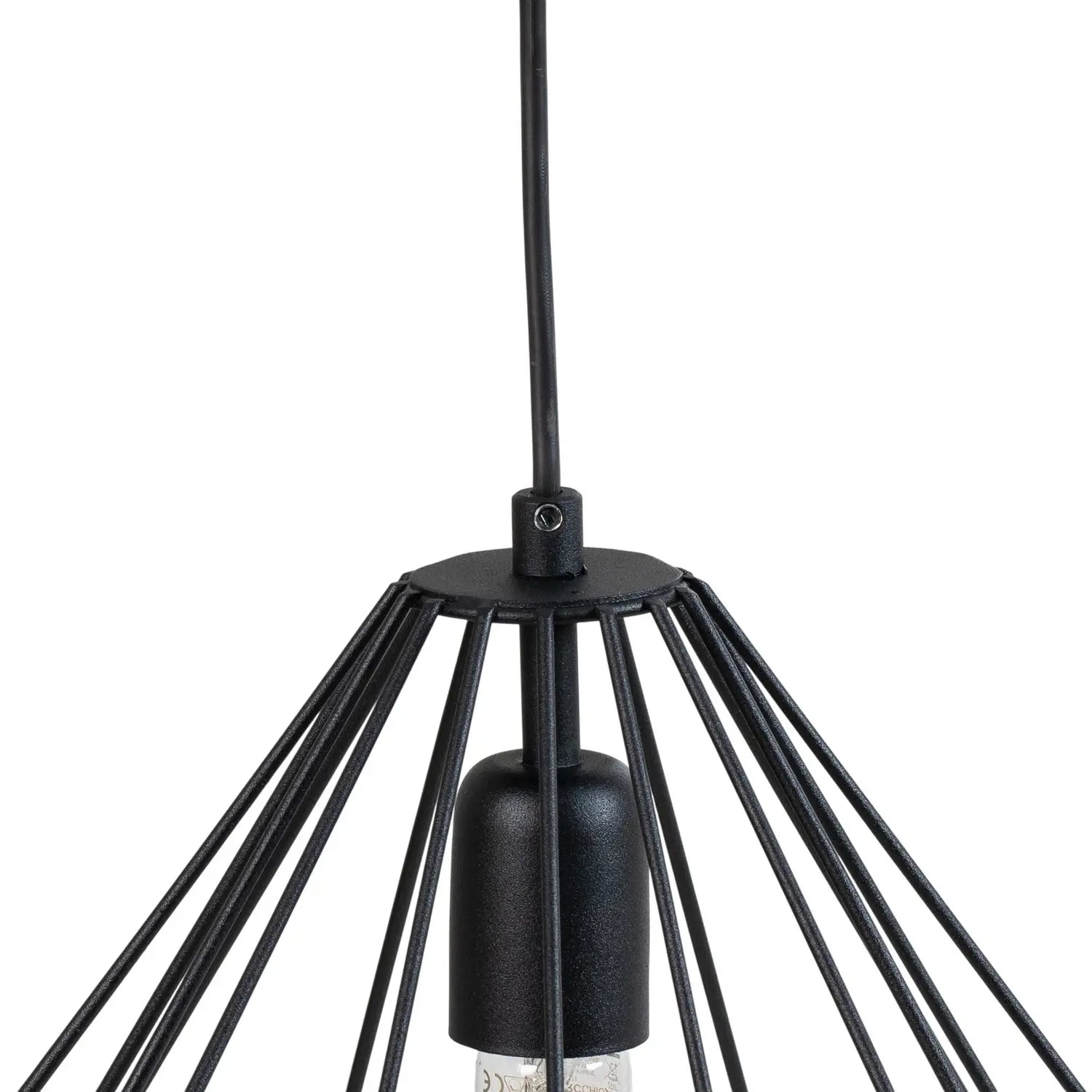 B-Ware Hängeleuchte Diamond Pendelleuchte Schwarz Eisen E27 Led Metall Lampe Esszimmer - 8684283470938