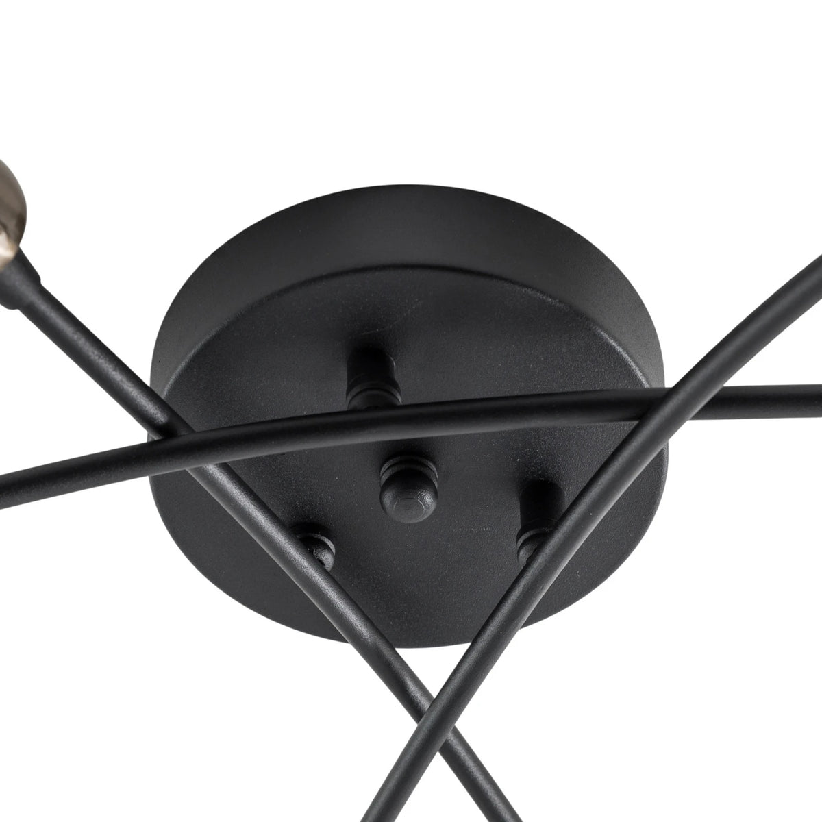 Opviq Deckenleuchte Deckenlampe Banana schwarz Metall 6-flammig E27 LED 67 cm - 8684283477265