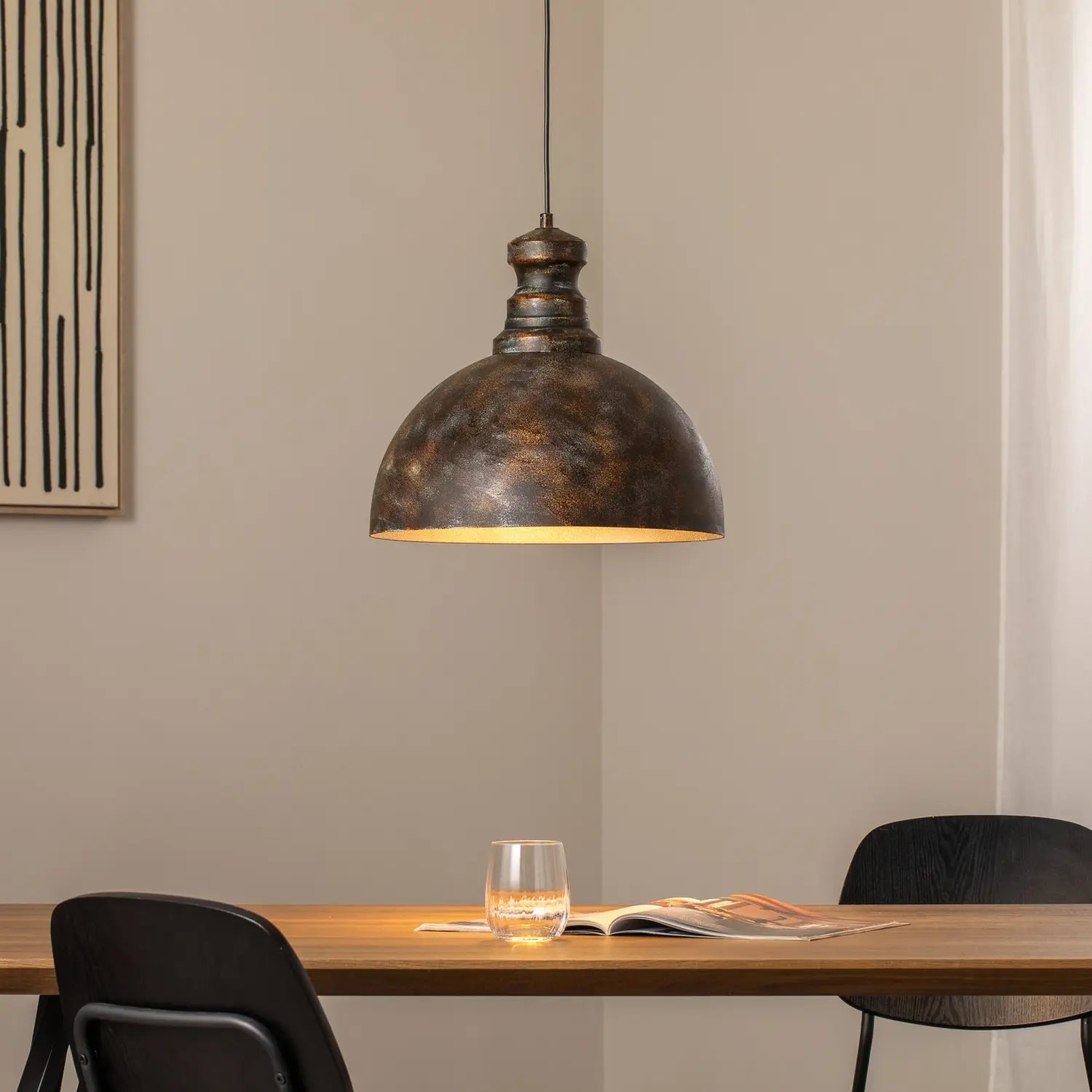B-Ware Opviq Pendelleuchte Hängeleuchte Saglam Altmessing Metall Vintage Design E27 Led - 8684283480364