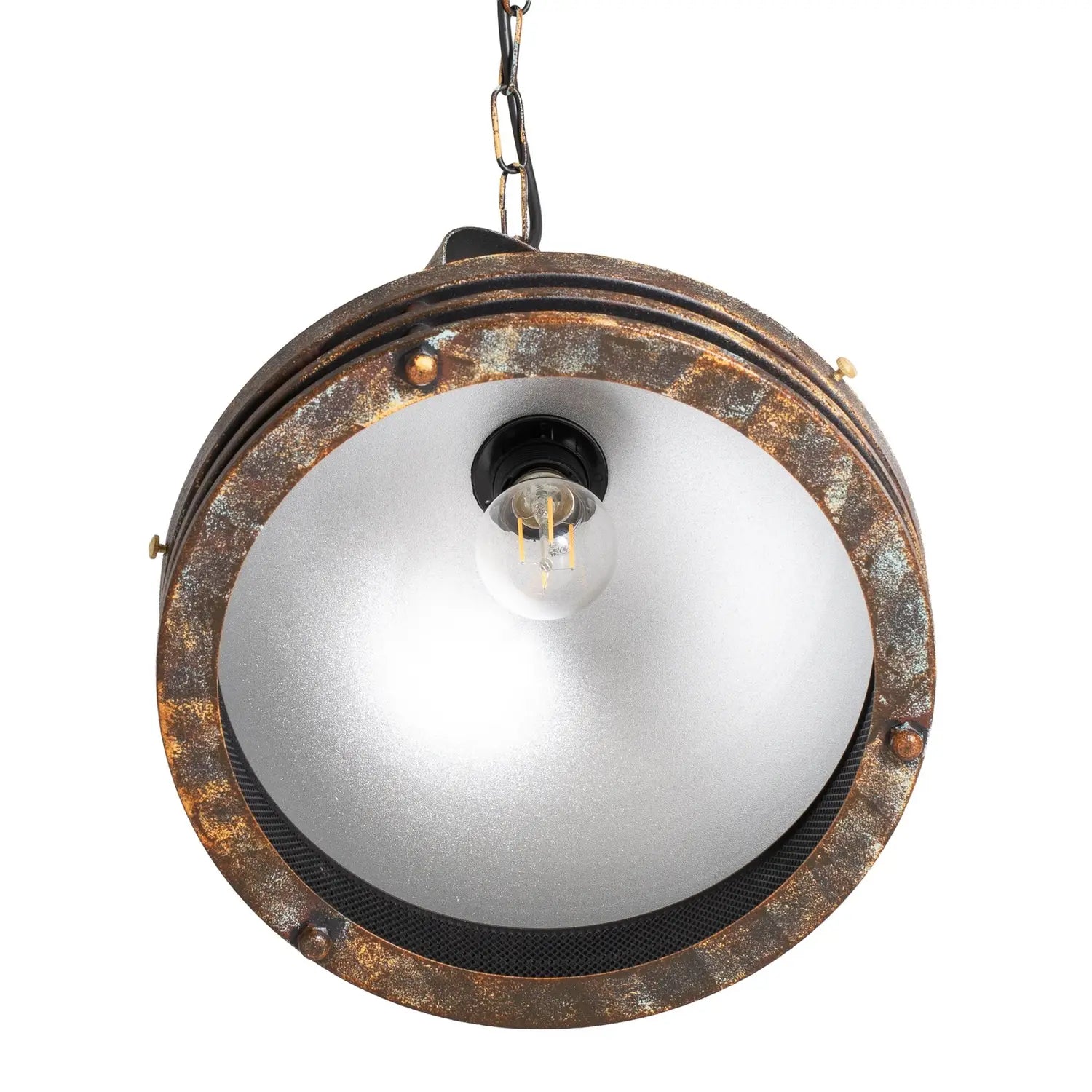 B-Ware Hängeleuchte Pendelleuchte Saglam Hängeleuchte Altmessing Metall 30 Cm - 8684283480449