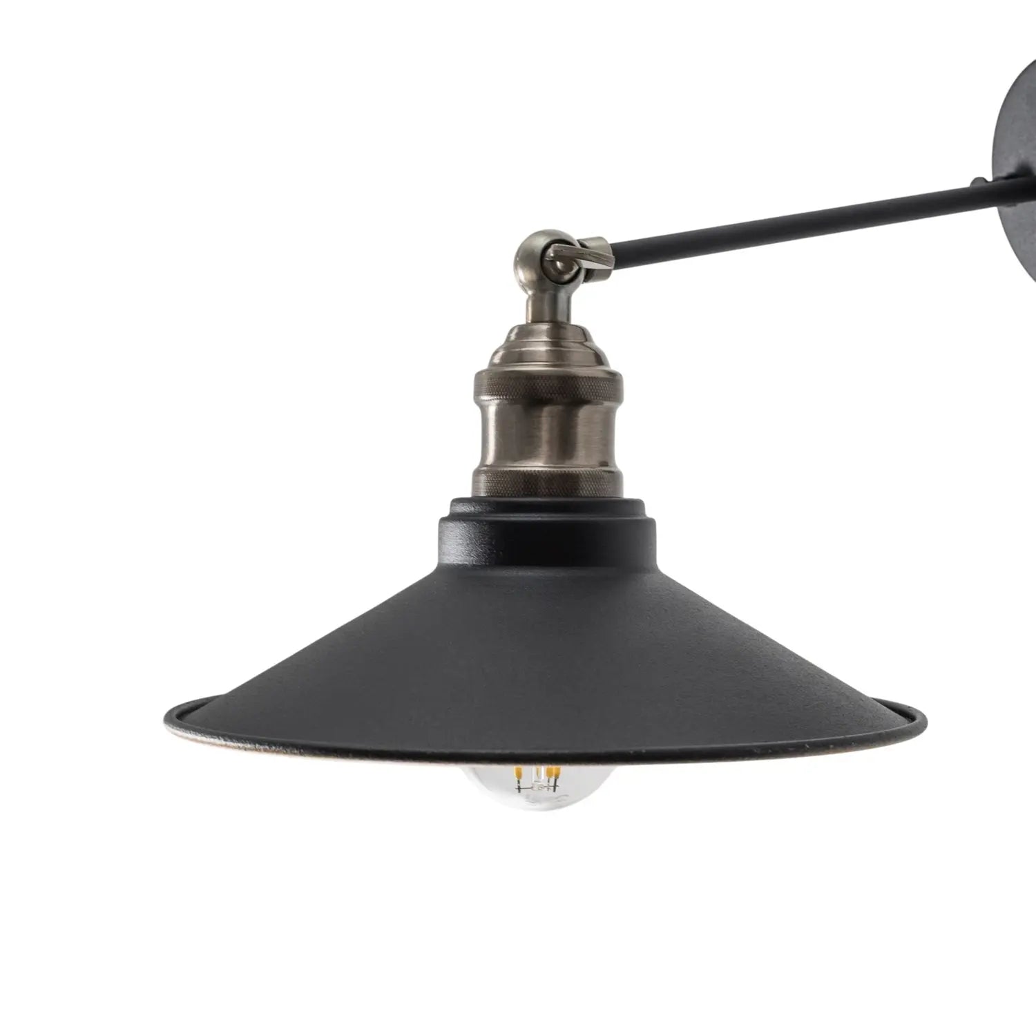 B-Ware Opviq Wandleuchte Wandlampe Saglam Schwarz Gold Konisch Eisen E27 Led Lampe - 8684283481309
