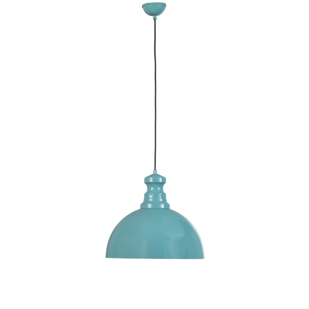 Pendelleuchte Kure Hängelampe türkis Metall Leuchte Ø 40 cm E27 LED Lampe - 8684283485185