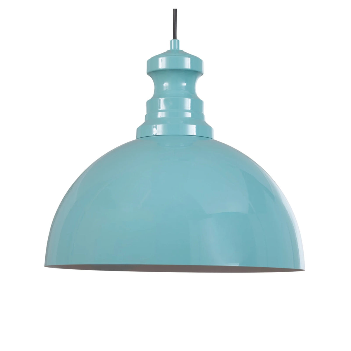 Pendelleuchte Kure Hängelampe türkis Metall Leuchte Ø 40 cm E27 LED Lampe - 8684283485185