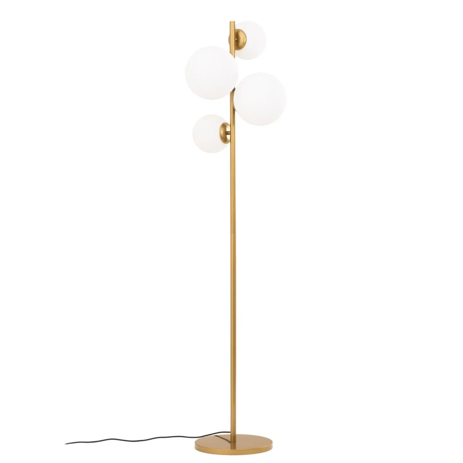B-Ware Stehleuchte Lampe Fazli Gold Glas Metall 162 Cm E14 Led 4 Flammig Schalter Lampe - 8684283490431