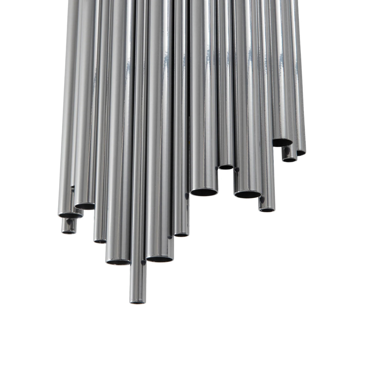 Wandleuchte Reis Wandlampe Leuchte chrom Metall Höhe 50 cm E14 LED dimmbar - 8684283492077