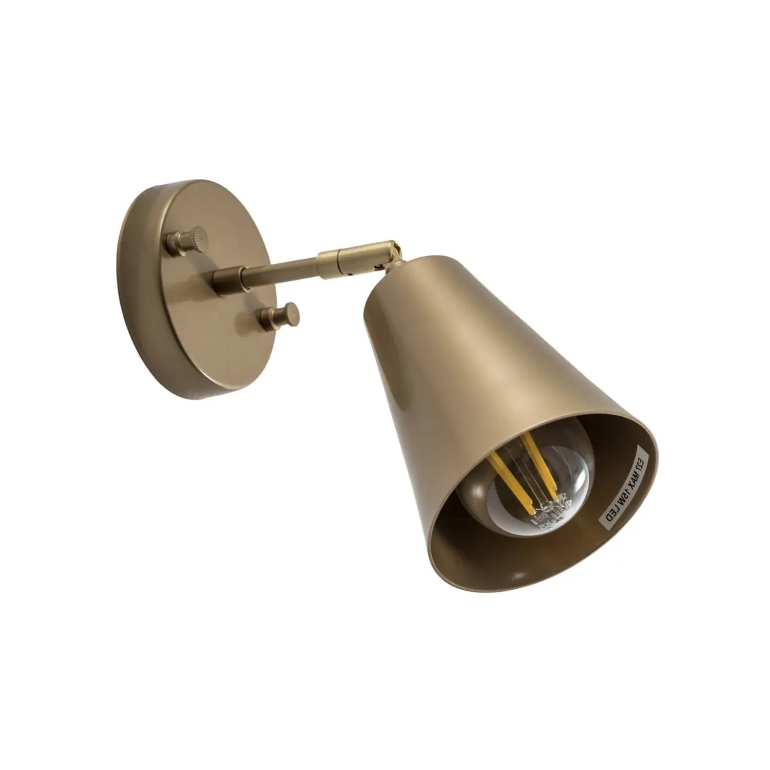 B-Ware Wandleuchte Lampe Evander Metall Gold E27 Wohnzimmer Schlafzimmer Flur Esszimmer - 8684283492909