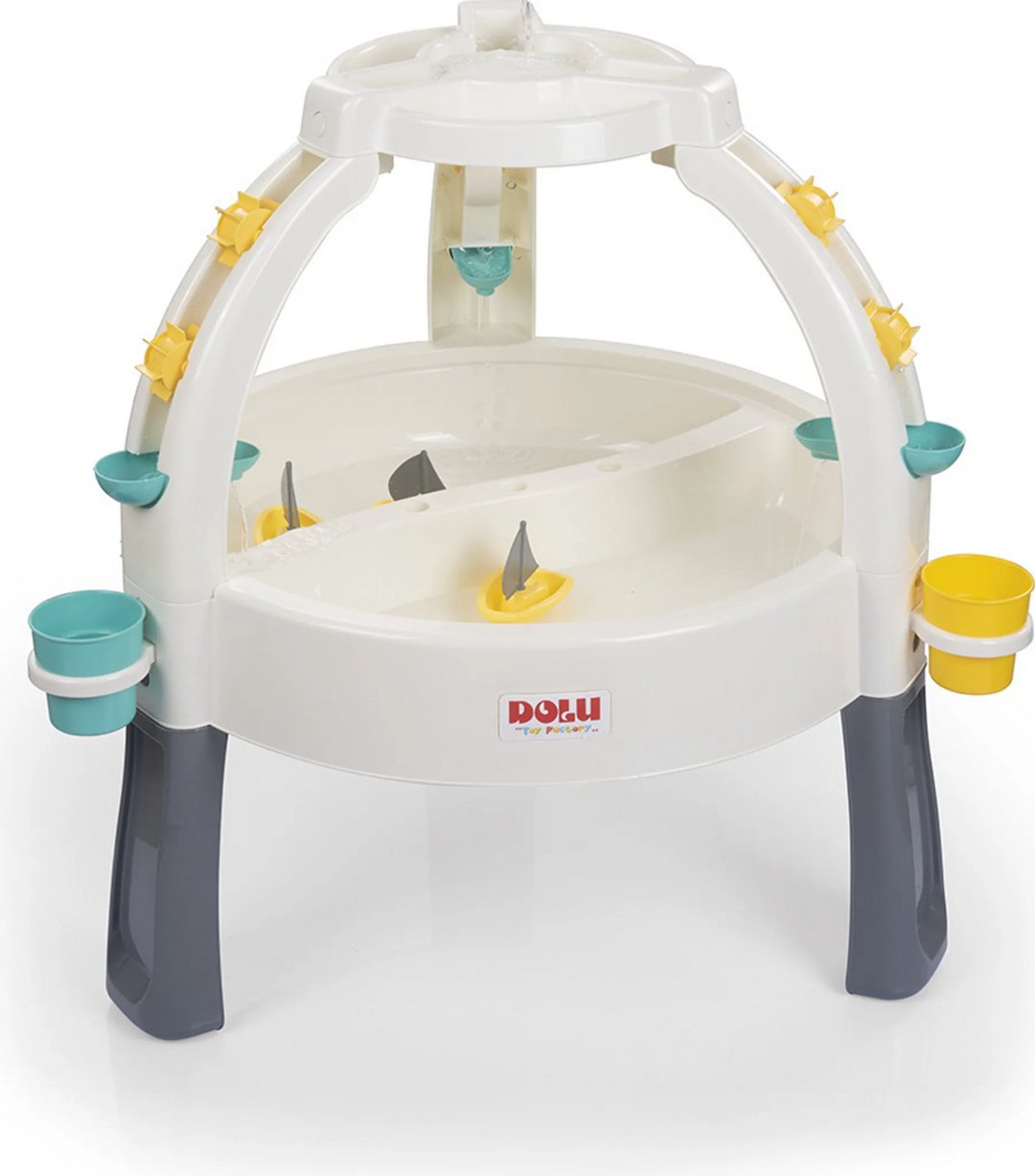 Dolu 2674 Springbrunnen Spieltisch Sand Wasser Tisch Set Zubehör Weiß Grau  B-Ware