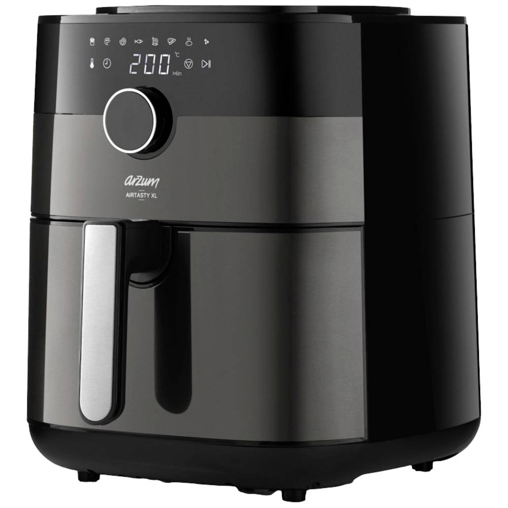 arzum Fritteuse Heißluftfritteuse Airfryer Timer 6L Überhitzungsschutz Silber - 8696184917367