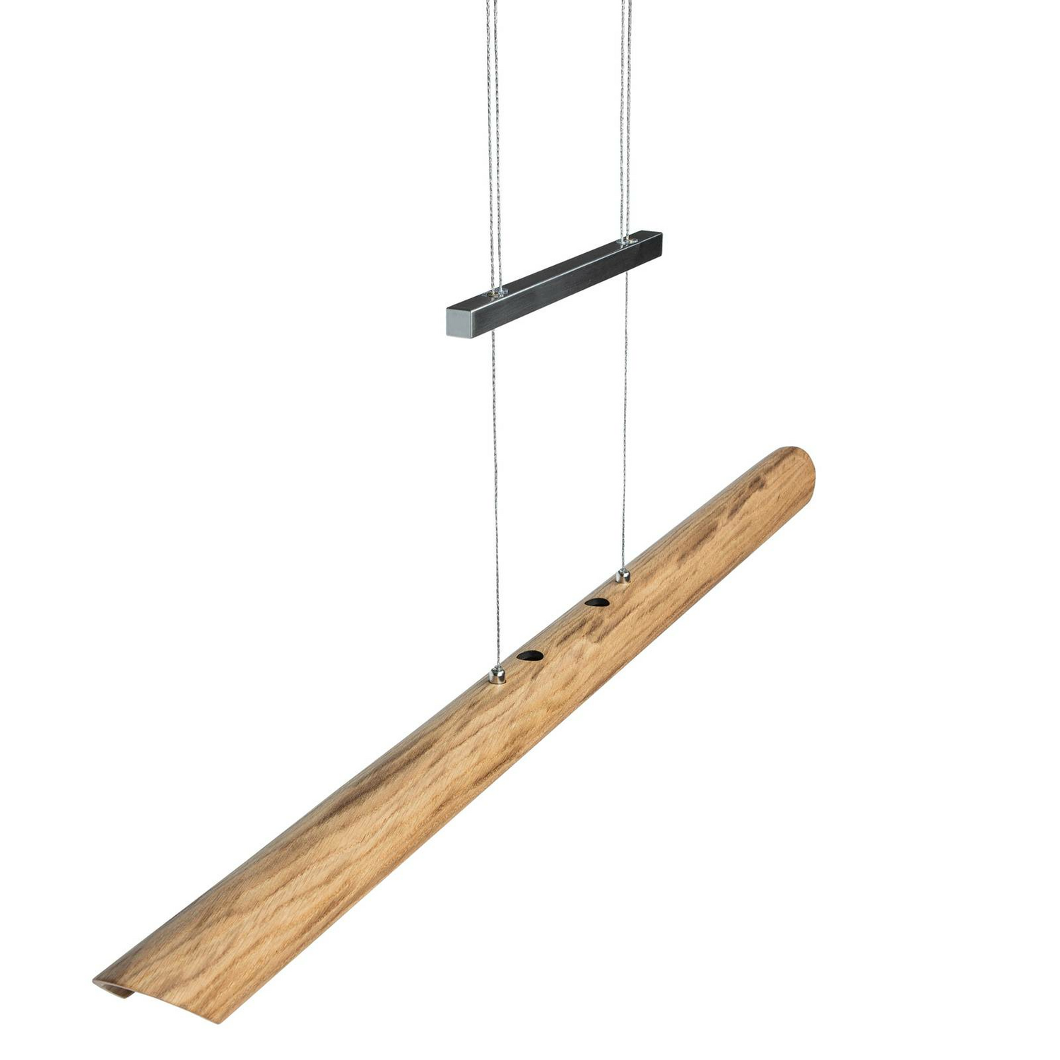 Suspension LED Elobra Colombia S, lampe suspendue, plafonnier, chêne naturel 