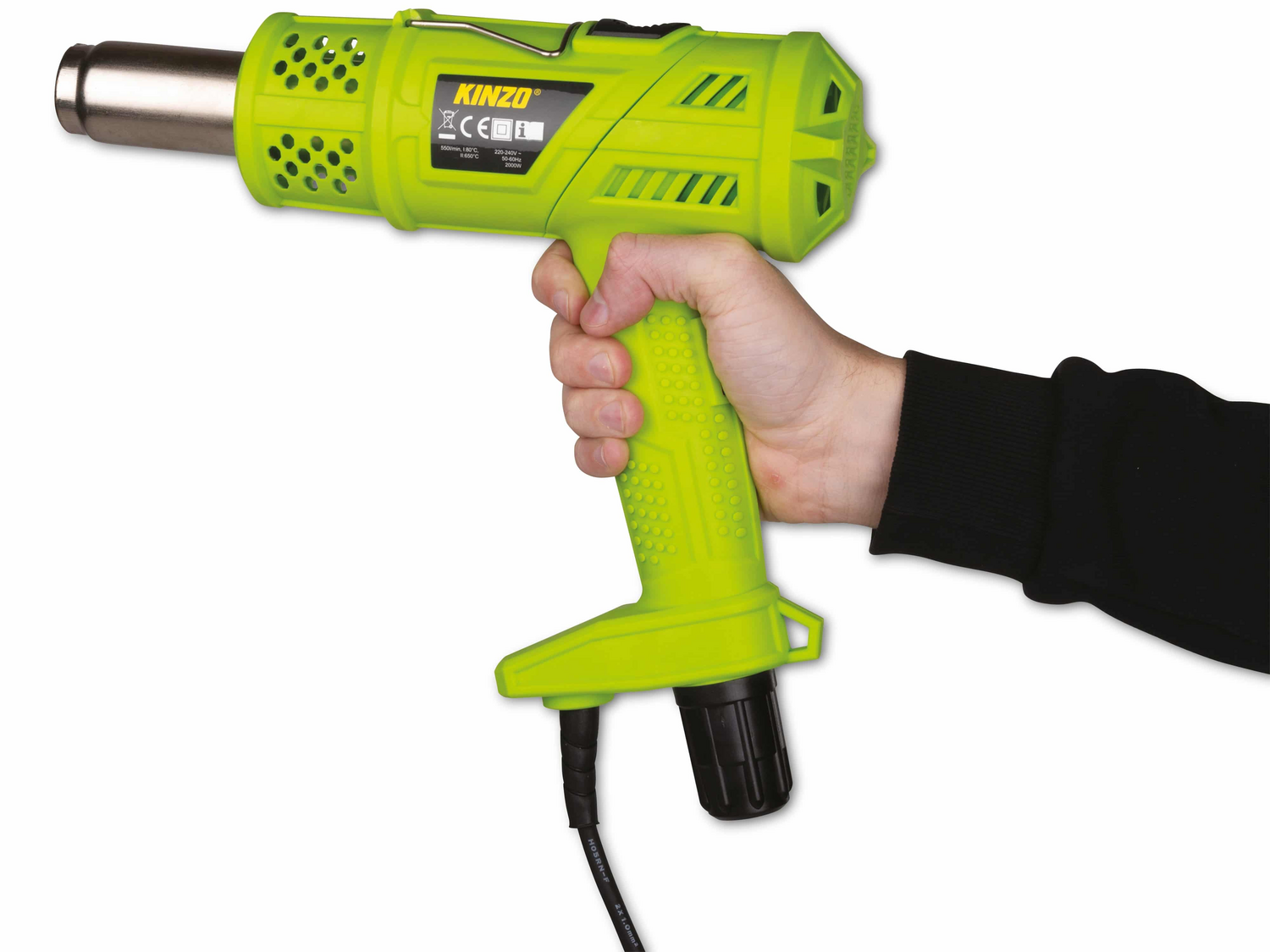 Kinzo Unkrautbrenner Heißluftpistole Unkrautvernichter 106cm 3in1 2000 W Grün A B-Ware - 8711252170138
