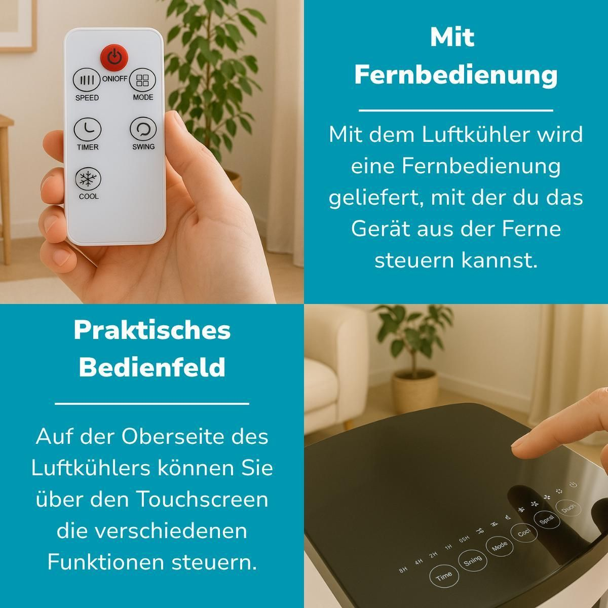 Lifetime Air Klimaanlage Mobiles Klimagerät Ventilator Luftbefeuchter Luftkühler B-Ware - 8711252503820