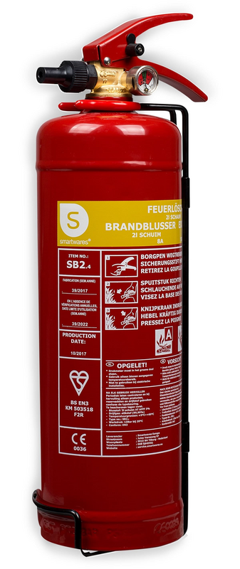 Smartwares Feuerlöscher Schaumlöscher Löschspray Schaum 2 L Brandklasse 8 A 55 B B-Ware - 8711658470665