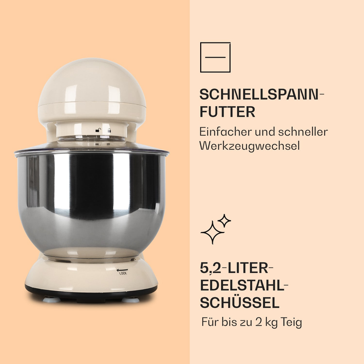 Klarstein Bella Küchenmaschine Rührmaschine Mixer Standmixer