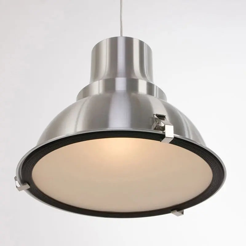 B-Ware Steinhauer Pendelleuchte Hängelampe Rund Industrie Stahl Glenn Metall Glas E27 - 8712746046823
