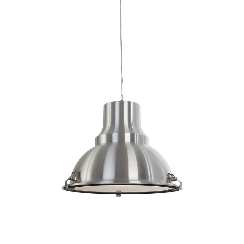 B-Ware Steinhauer Pendelleuchte Hängelampe Rund Industrie Stahl Glenn Metall Glas E27 - 8712746046823