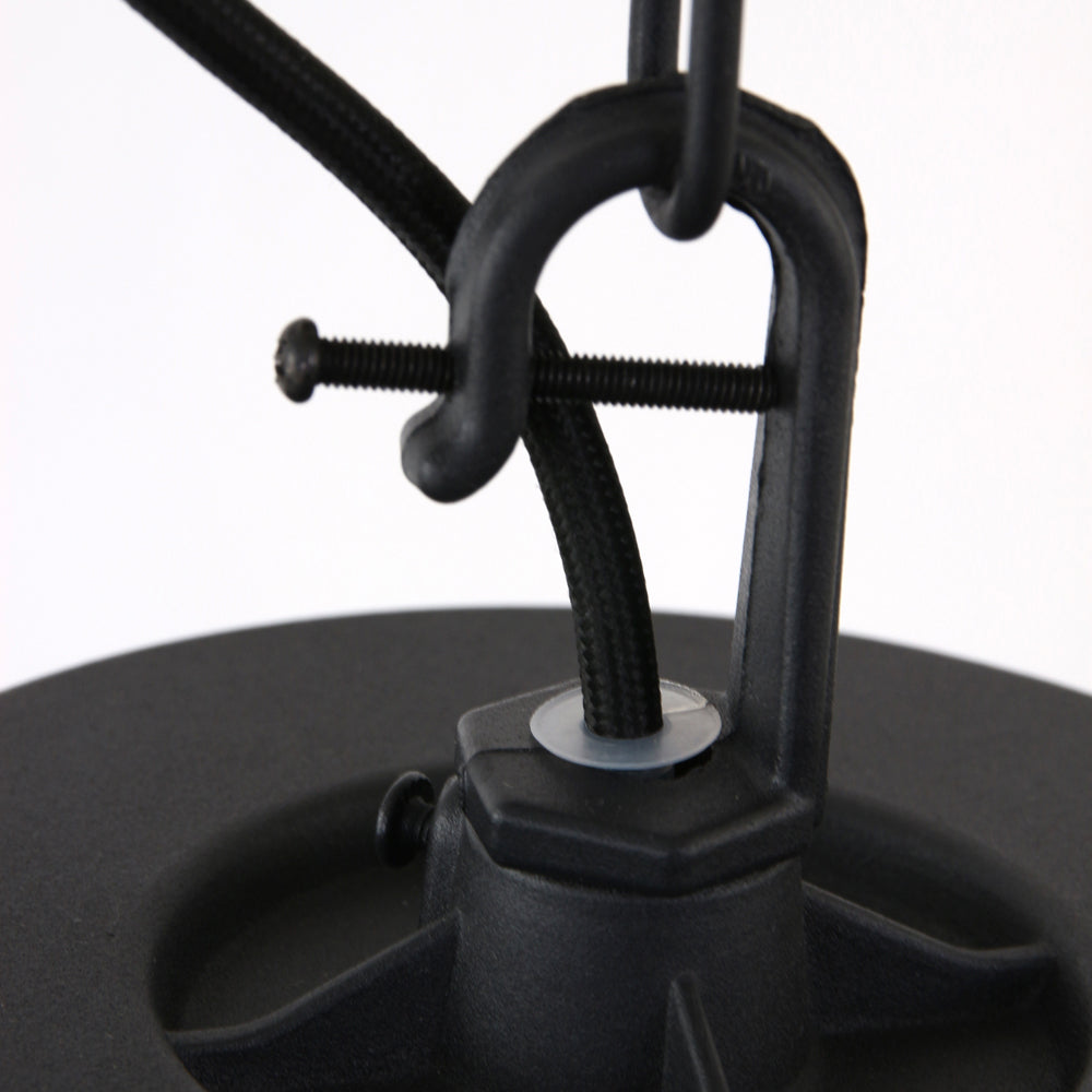 Steinhauer Pendelleuchte Hängeleuchte Densi Schwarz Glas Metall höhenverstellbar - 8712746108477