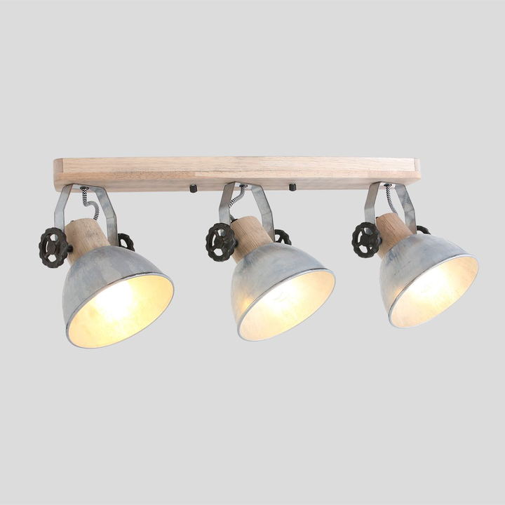 Gearwood Deckenleuchte Lampe Holzbalken Holz Hell 3 Flammig Siehe Text/ B-Ware - 8712746132151