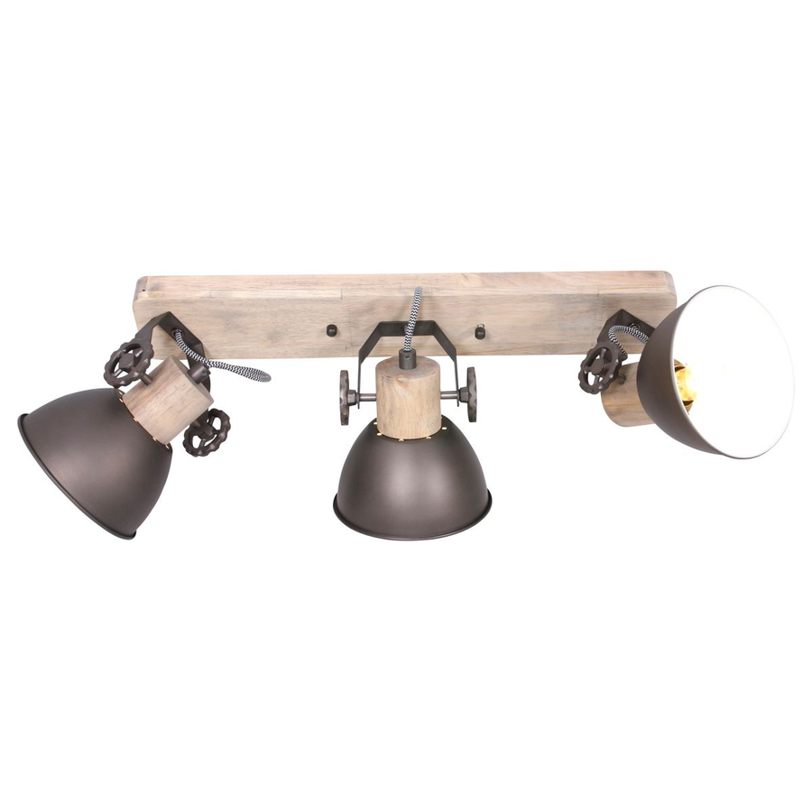 Gearwood Deckenleuchte Lampe Holzbalken Holz Hell 3 Flammig Siehe Text/ B-Ware - 8712746132151