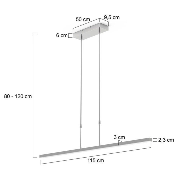 Led Pendelleuchte Bande Hängeleuchte Led Lampe 115cm Siehe Text/Foto B-Ware - 8712746148503