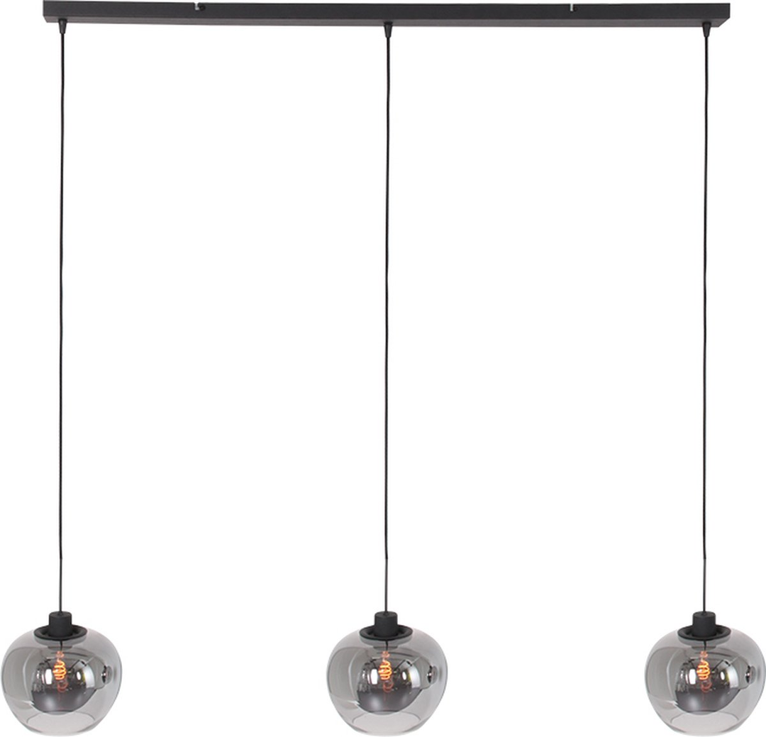 Steinhauer Hängelampe Pendelleuchte Lotus Schwarz Glas Hauptlicht 1899 Zw B-Ware - 8712746160628