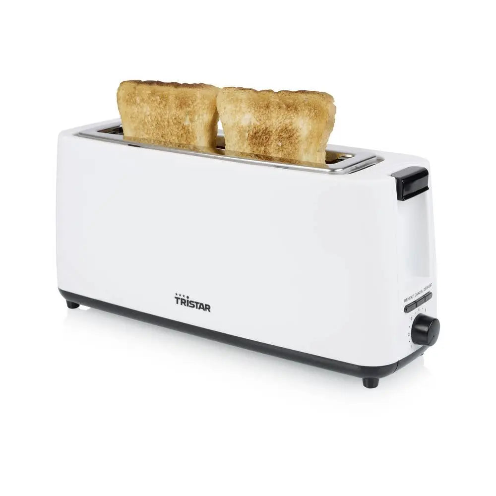 B-Ware Tristar Toaster Brotmaschine Langschlitztoaster Weiß 7 Bräunungsstufen 900 W