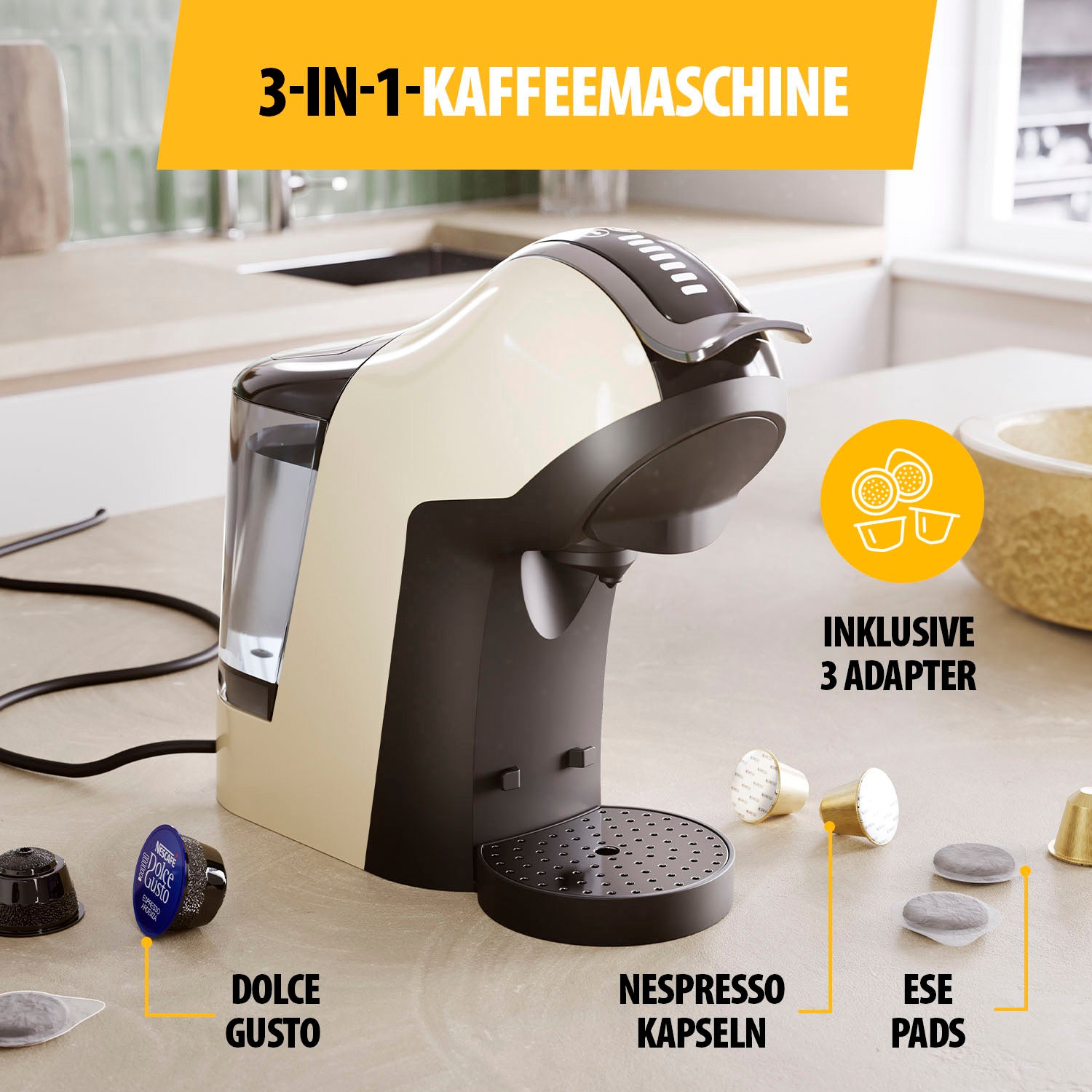B-Ware Tristar Multi Kapsel Kaffeemaschine Kaffeemaschine 1400 W 0,6 L Siehe Text - 8712836992962