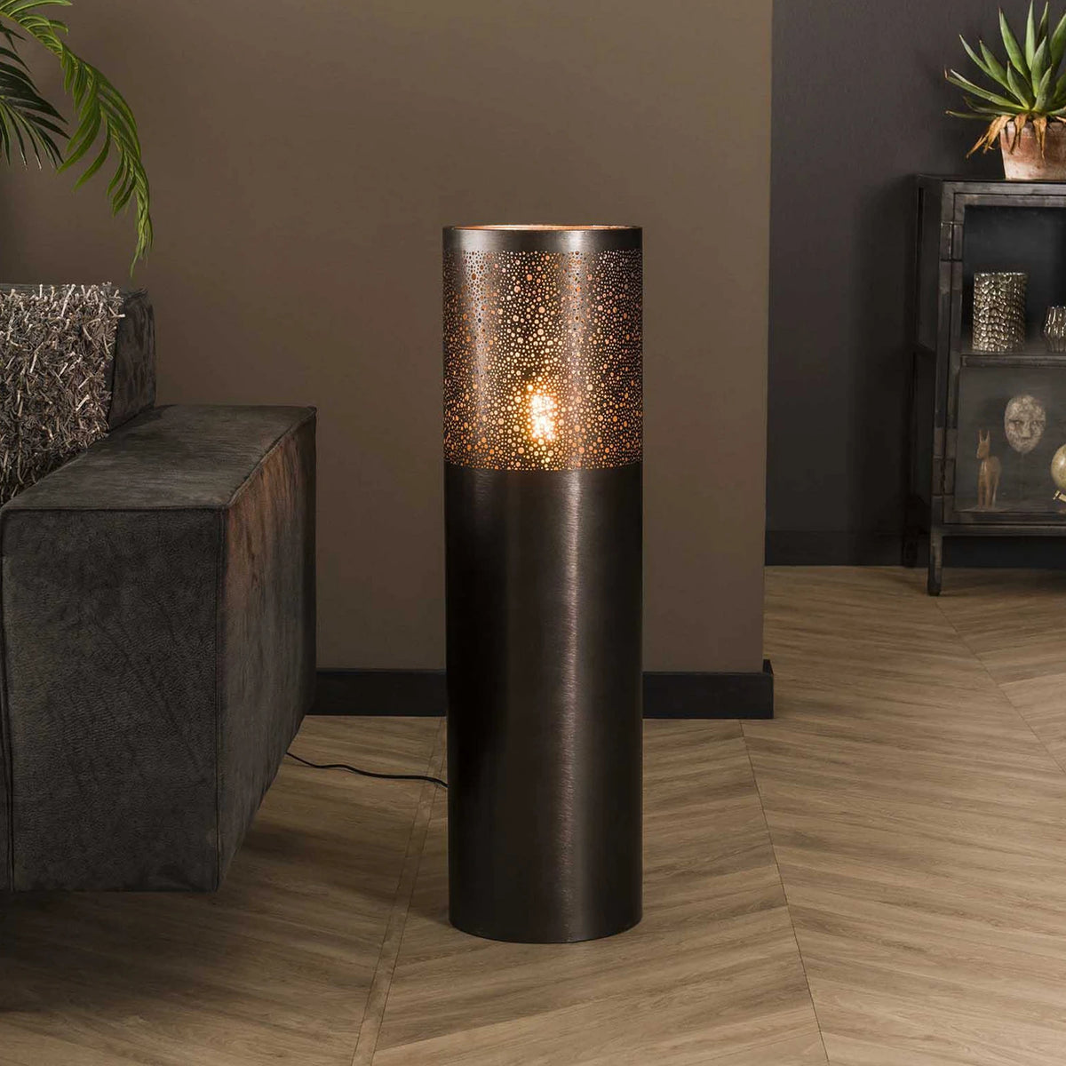 Zijlstra Stehleuchte Stehlampe Narabi Metall Schwarz 90 cm - 8713244717833