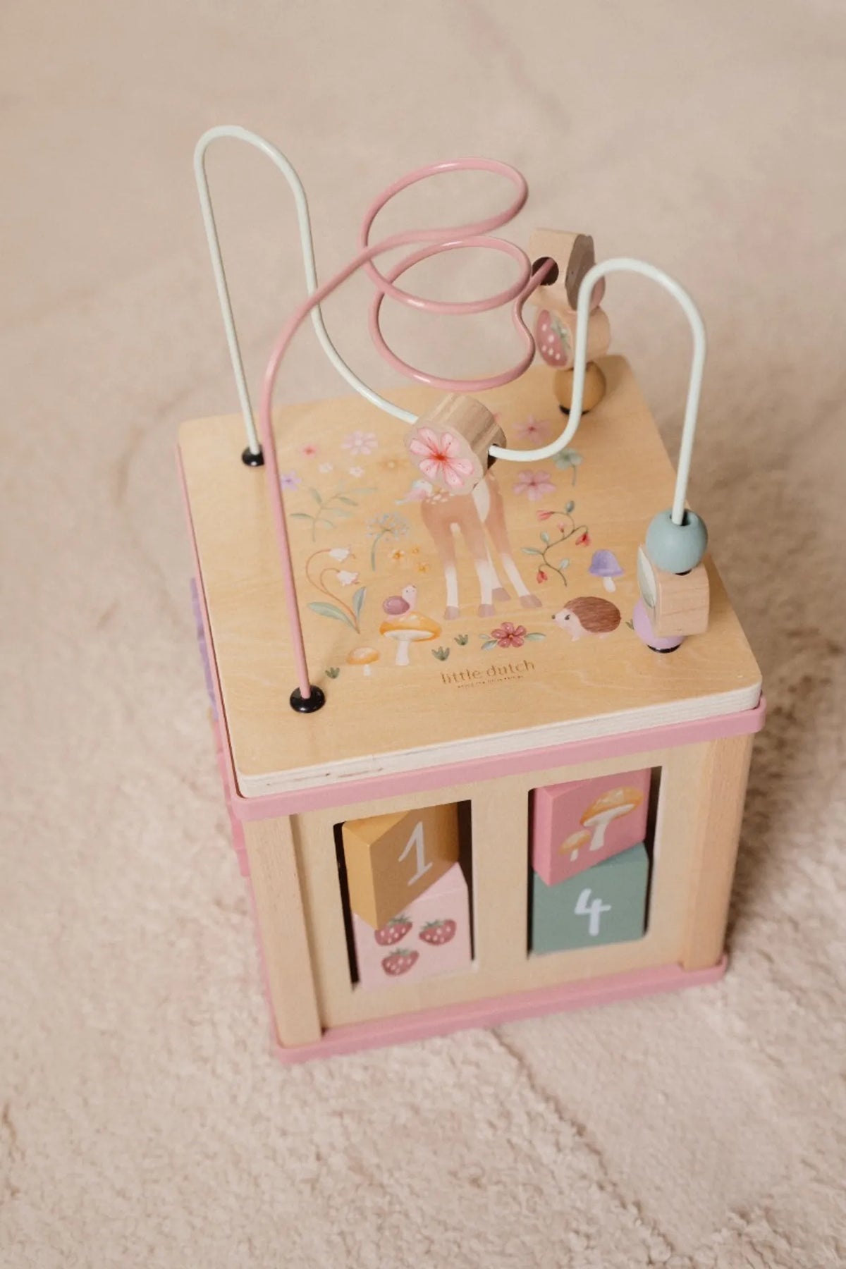Little Dutch Lernwürfel Activity Cube Spielwürfel Fairy Garden Würfel Spielzeug - 8713291773318