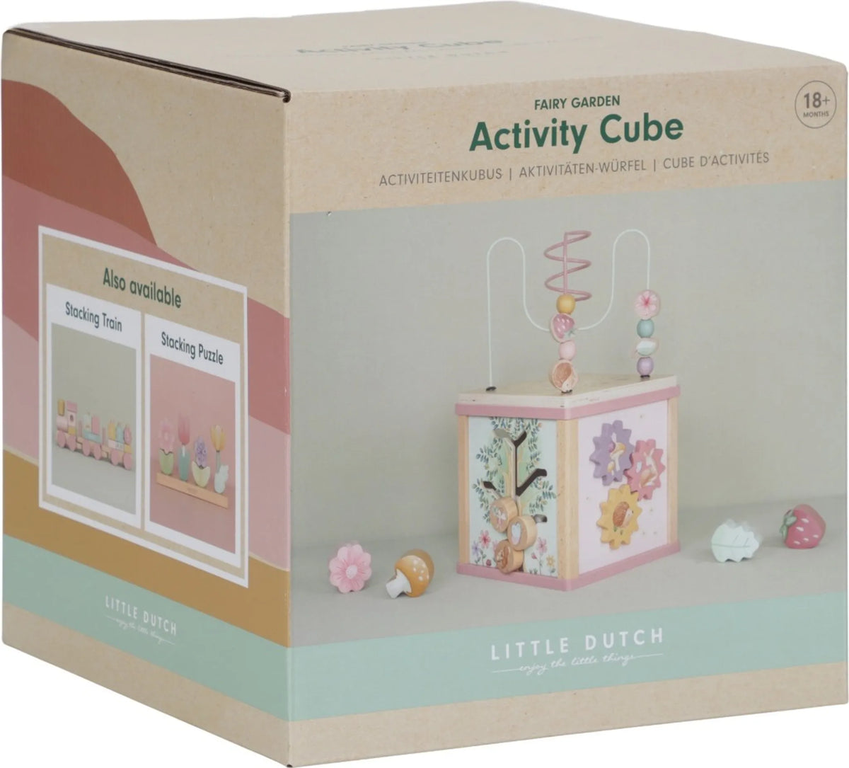 Little Dutch Lernwürfel Activity Cube Spielwürfel Fairy Garden Würfel Spielzeug - 8713291773318