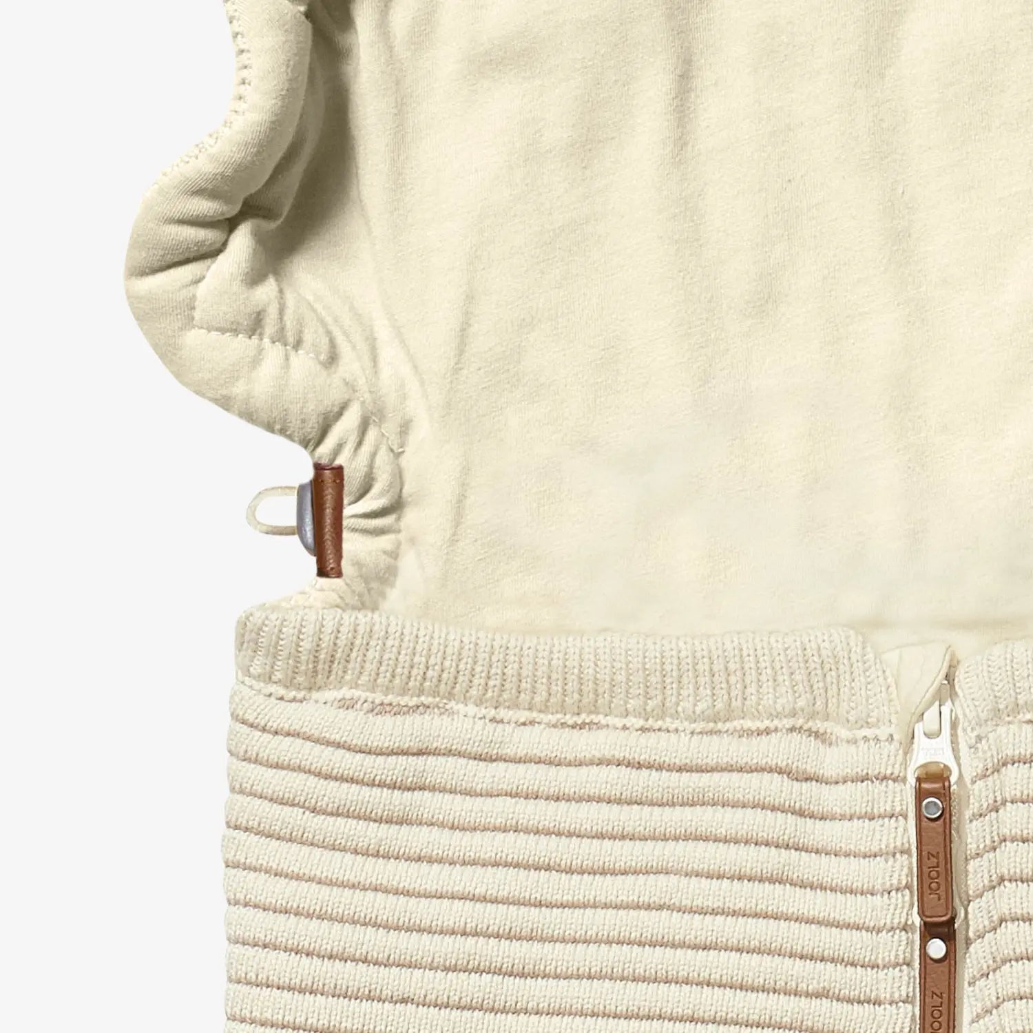 B-Ware Joolz Schlafsack Ribbed Nest Babyschlafsack Essentials Off White Baumwolle Weiß