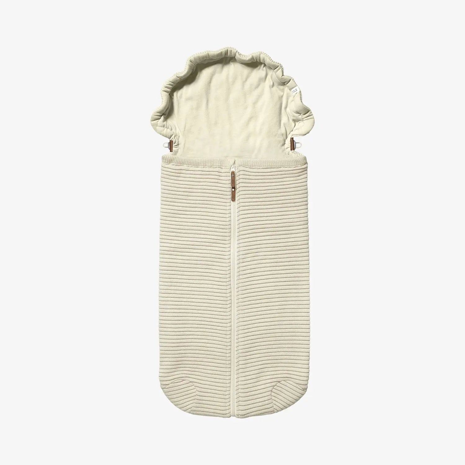 B-Ware Joolz Schlafsack Ribbed Nest Babyschlafsack Essentials Off White Baumwolle Weiß