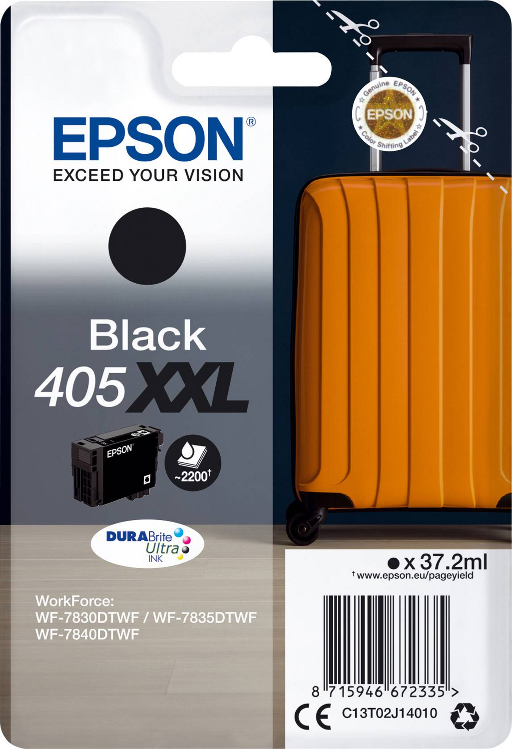B-Ware Epson Druckerpatrone Druckertinte T02 J1 405 Xxl Original Schwarz C13 T02 J14010216 - 8715946672335