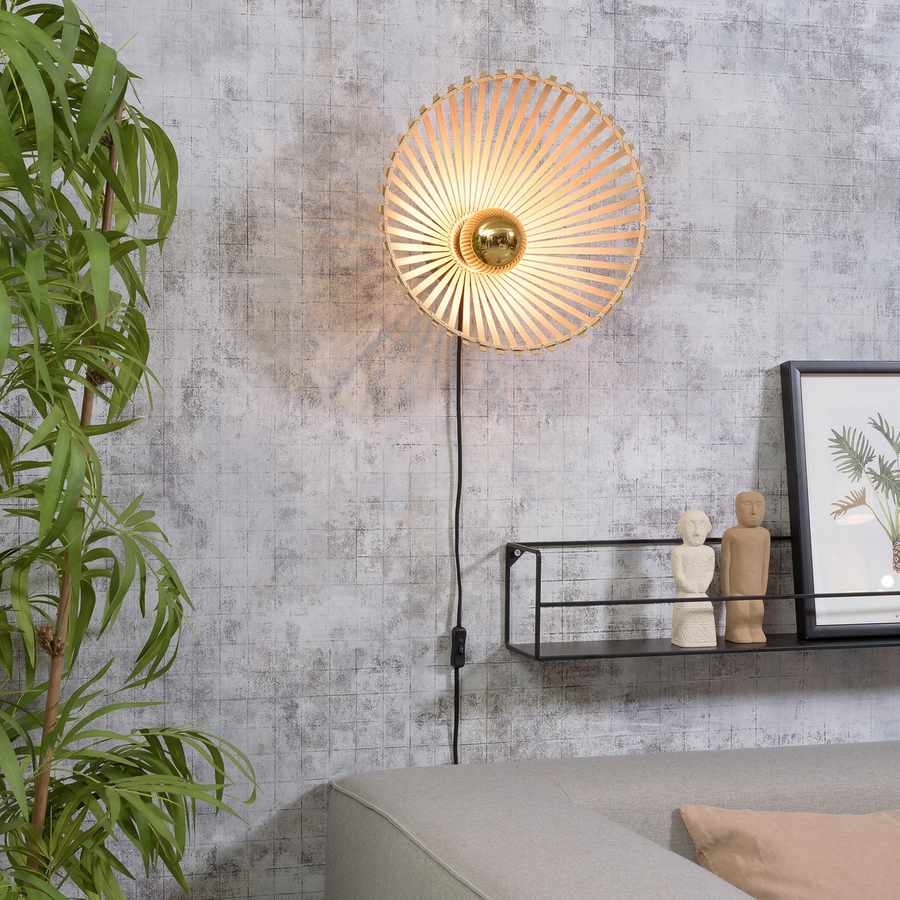 Good & Mojo Bromo Wandleuchte Wandlampe Leuchte Lampe E27 Asymmetrisch ø 40 Cm B-Ware - 8716248083652