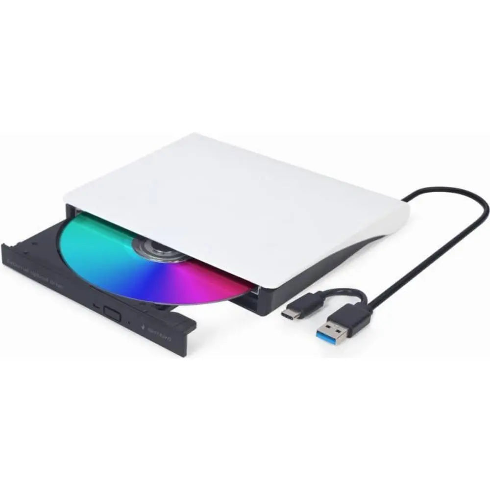 Gembird Externes Usb Dvd Laufwerk Laufwerk Dvd Player Schwarz Weiß B-Ware