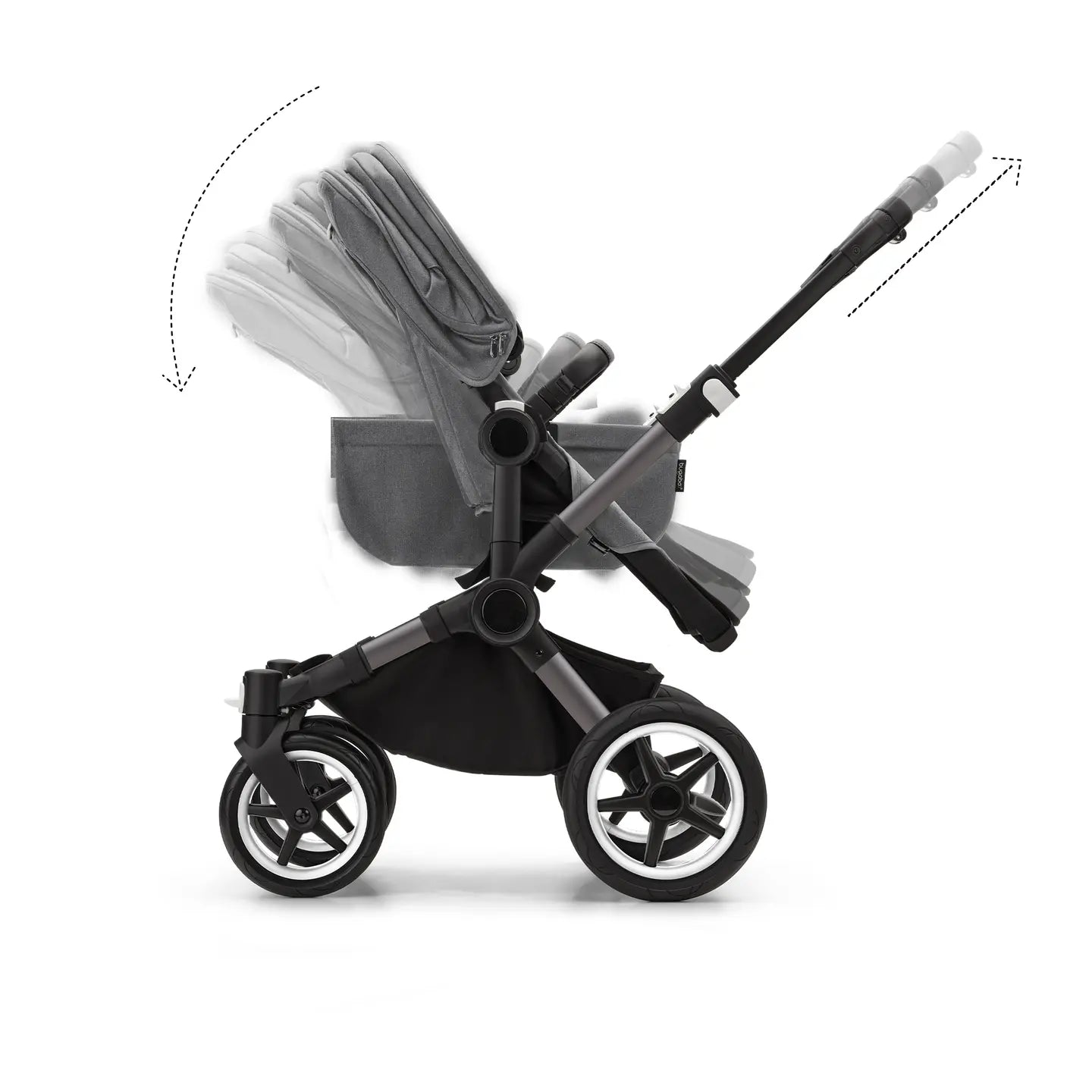 B-Ware Bugaboo Kinderwagen Mono Babywagen Donkey 5 Grey Melange Erweiterbar - 8717447431978