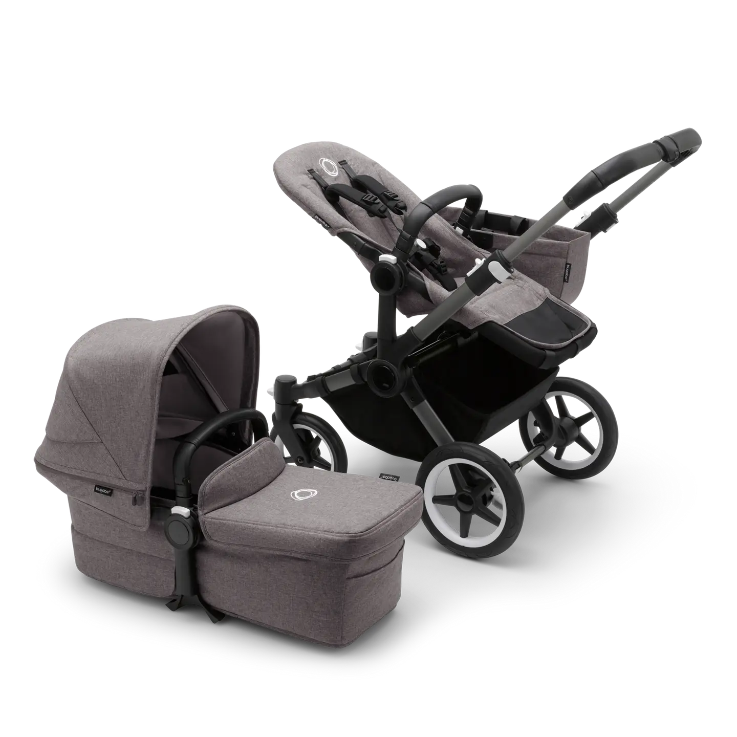 B-Ware Bugaboo Kinderwagen Mono Babywagen Donkey 5 Grey Melange Erweiterbar - 8717447431978