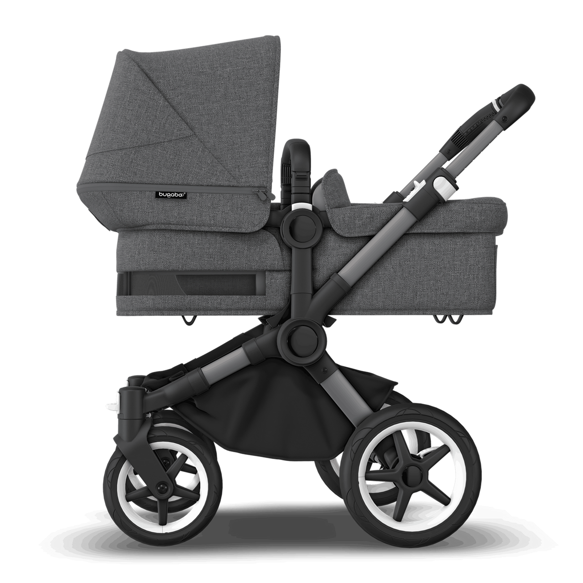 Bugaboo Kinderwagen Mono Babywagen Donkey 5 Grey Melange erweiterbar - 8717447431978