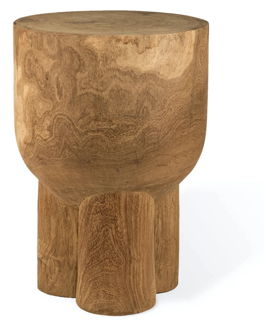 Polspotten Hocker Sitzgelegenheit Beistelltisch Cognac Holz ø 30 5 Cm H 45 Cm B-Ware - 8718142060043