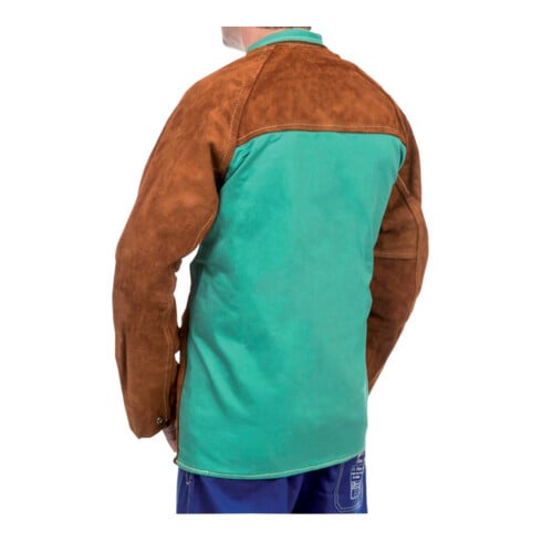 WELDAS Schweißerlederjacke Jacke Schweißerschutz XXL Spaltleder Herren 44-7300 - 8718564522495