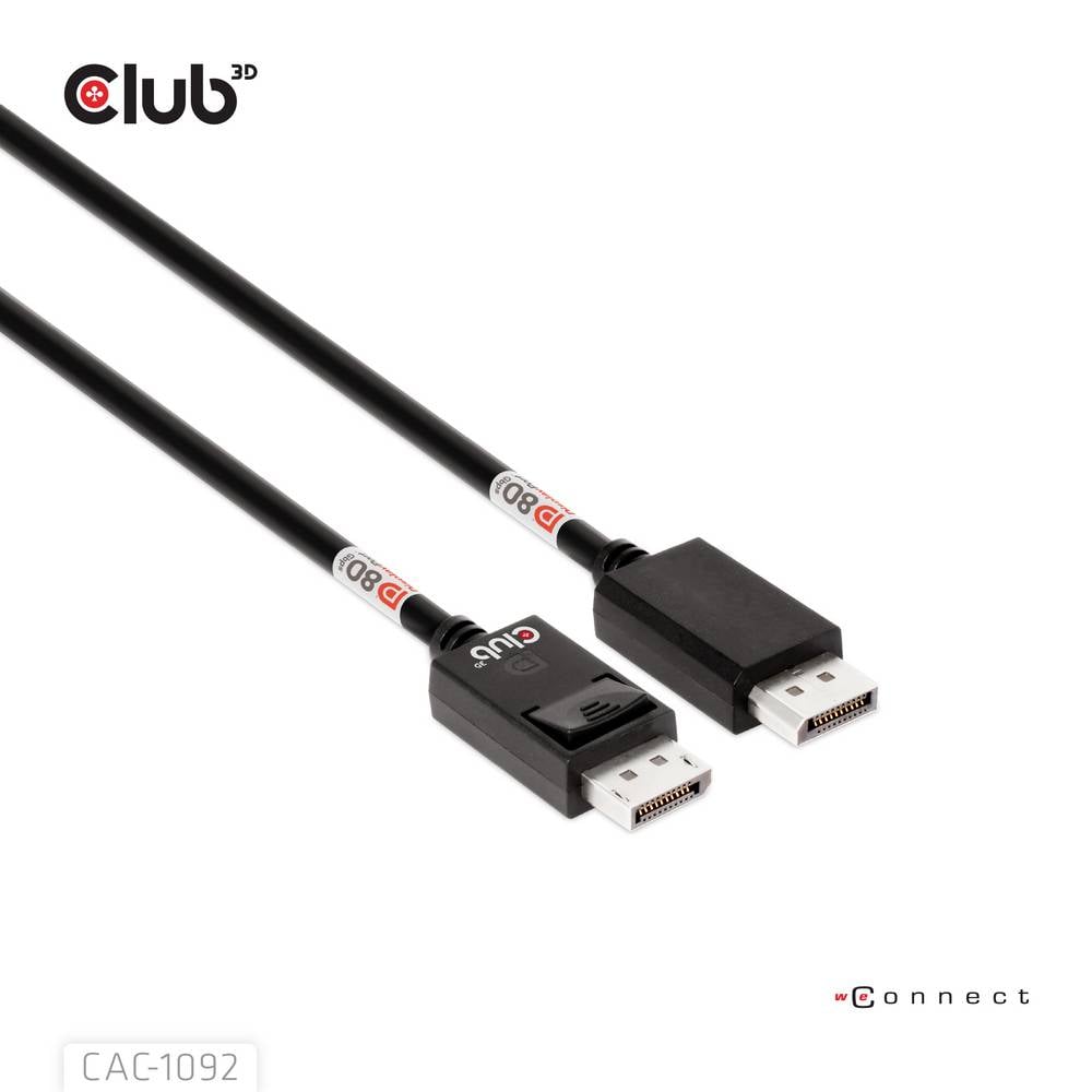 club3D DisplayPort Kabel Anschlusskabel DisplayPort CAC-1092 Schwarz 1,6 m DP - 8719214473204