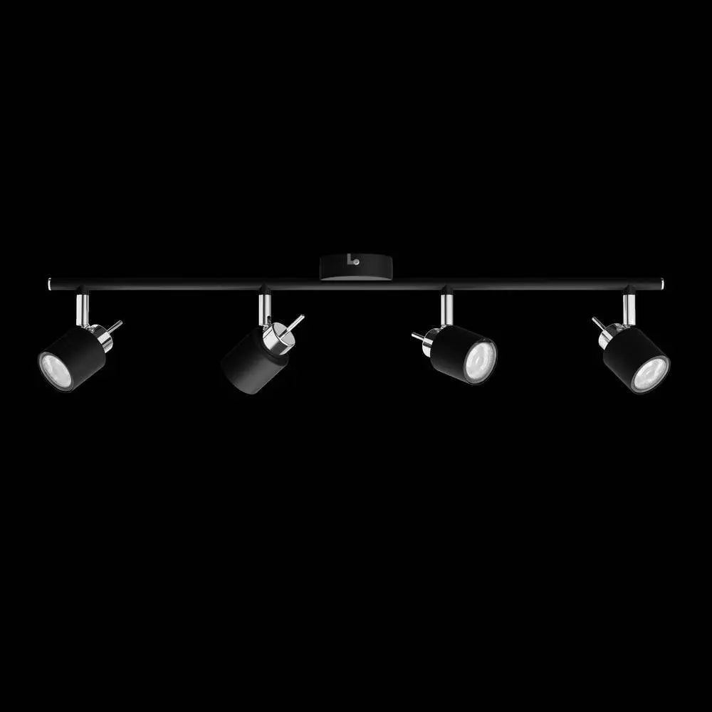 B-Ware Philips Deckenstrahler Lampe Leuchte Meranti Schwarz Silber Gu10 Led 4 Flammig - 8719514465435