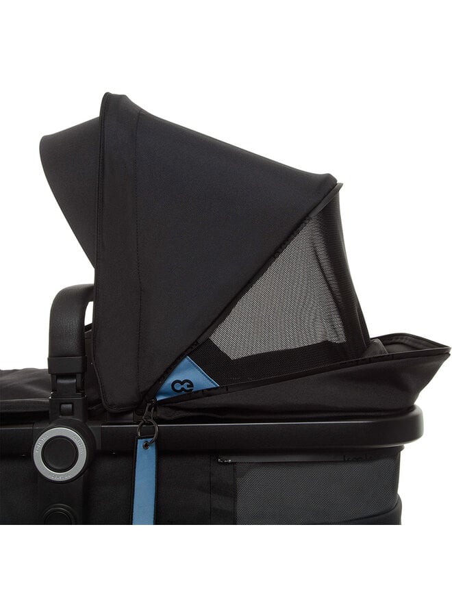 Koelstra Komplettset Kinderwagen Buggy Schwarz Babywagen groß Tragewanne - 8719558000715