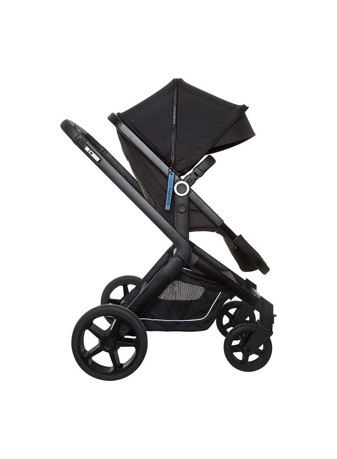 Koelstra Komplettset Kinderwagen Buggy Schwarz Babywagen groß Tragewanne - 8719558000715