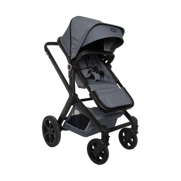B-Ware Koelstra Next Kinderwagen Buggy 2 In 1 Dark Grey Melange Gepäckkorb Geburt 22kg - 8719558000753