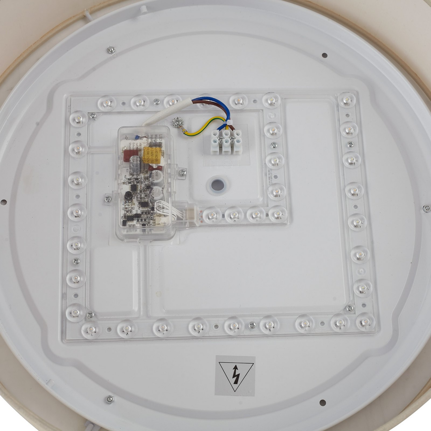 B-Ware Lindby Led Deckenleuchte Eilif Stoff Weiß ø 40 Cm Cct Deckenlampe Lampe Leuchte