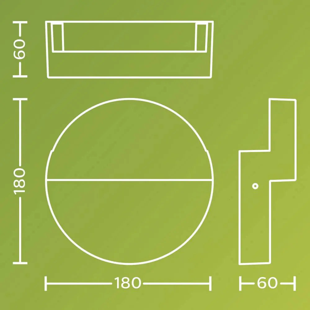 B-Ware Philips Led Außenwandleuchte Valor Wandleuchte Außenleuchte Anthrazit 8.6 W - 8720169351257